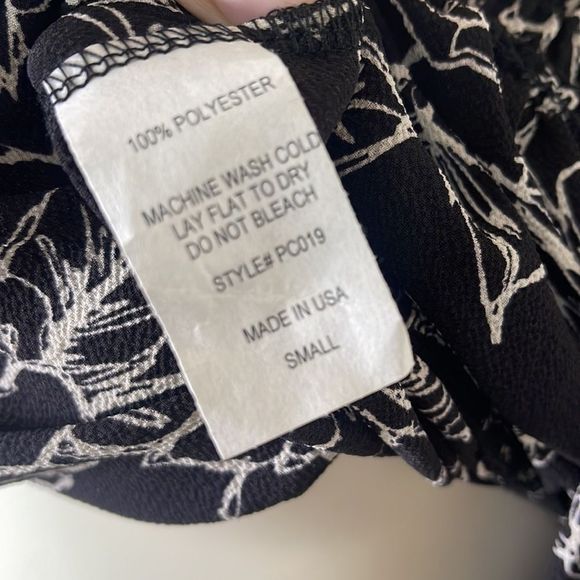 Vintage Havana off the shoulder floral crop top size s - Picture 6 of 6